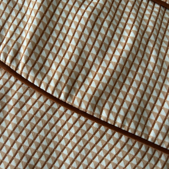 DKNY Tan and Brown Striped Maxi Dress - Picture 3 of 6